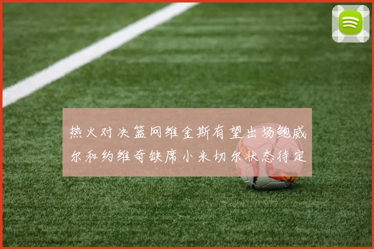 热火对决篮网维金斯有望出场鲍威尔和约维奇缺席小米切尔状态待定